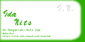 ida nits business card